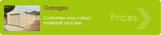 Garage prices, customise your colour, materials and size